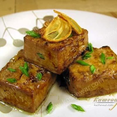Агедаши тофу жареный тофу с карамельным соусом