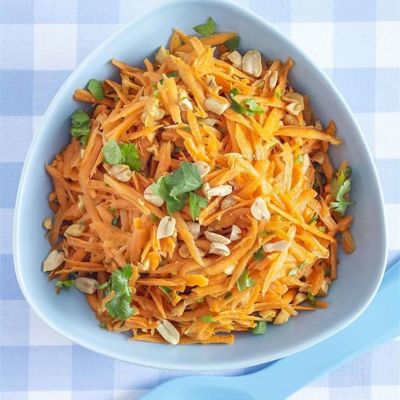 Индийский морковный салат с арахисом