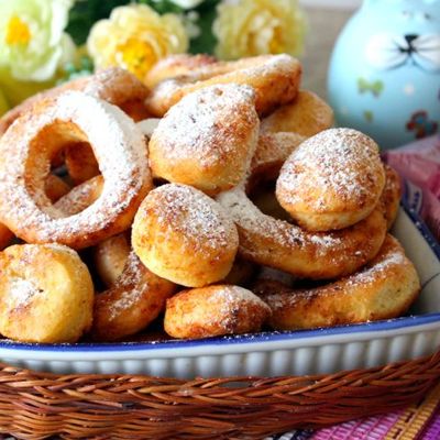 Творожные пончики Oponki serowe