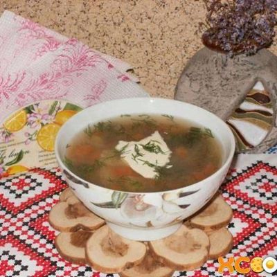 Гречневый суп на овощном бульоне