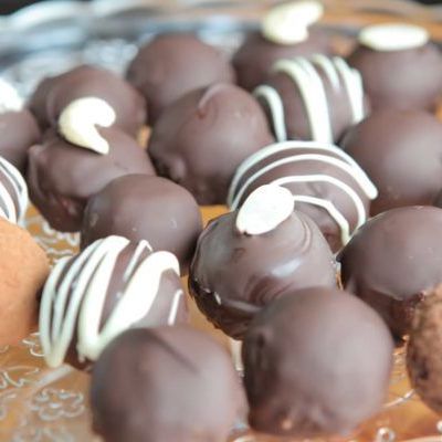 Шоколадные конфеты с орехами и коньяком
