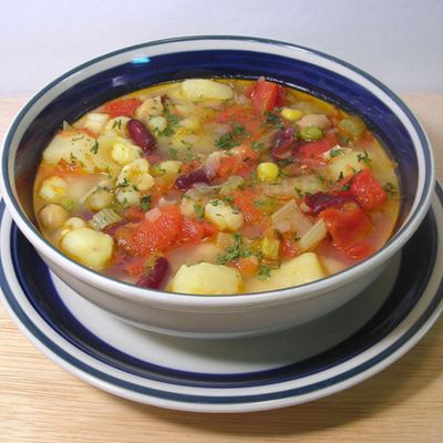 Овощной суп с фаршем