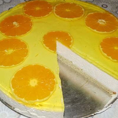 Желейный торт Апельсинка