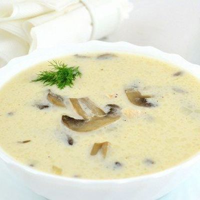 Суп грибной с плавленым сыром