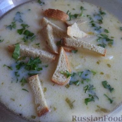 Быстрый сырный суп