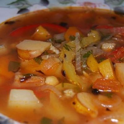 Кавказский суп из баранины