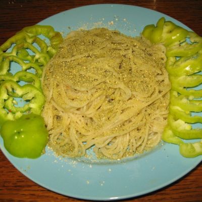 Макароны паста, спагетти с Зелёным сыром