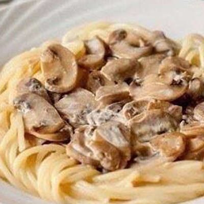 Сливочно-грибной соус из шампиньонов для спагетти