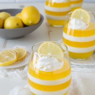 Многослойный Лимонный Желе