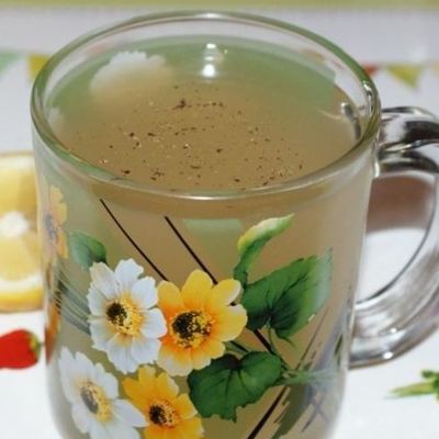 Имбирный чай с имбирем и лимоном