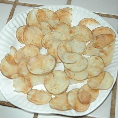 Чипсы из картошки в микроволновке