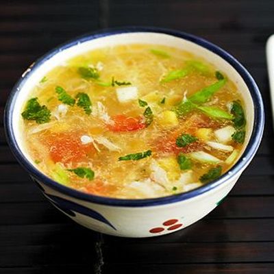 Китайский куриный суп с кукурузой в мультиварке