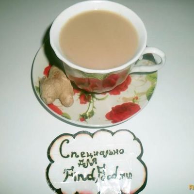 Имбирный чай с молоком