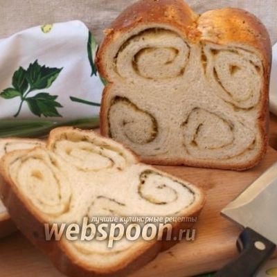 Хлеб с укропом и сыром в хлебопечке