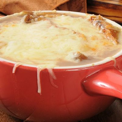 Французский сырный суп с грибами