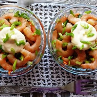 Салат-коктейль с креветками