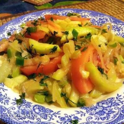 Вэнь Шала или Теплый салат с кабачками по-китайски