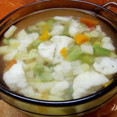 Суп из овощей аль денте