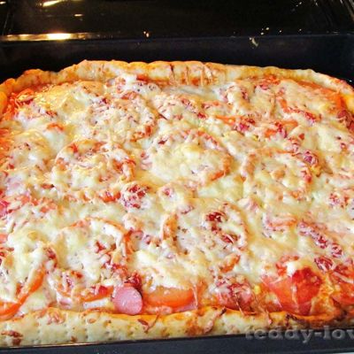 Очень простой рецепт пиццы с фото
