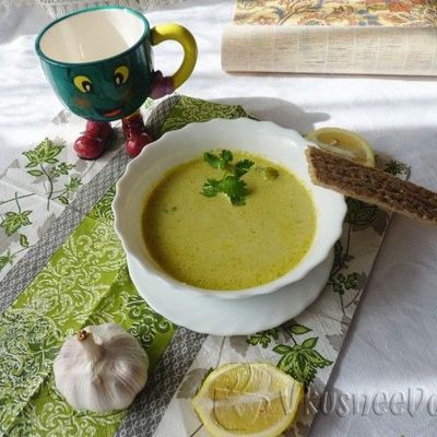 Суп пюре из брокколи диетический со сливками