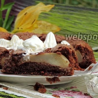 Шоколадно-ореховый пирог без муки