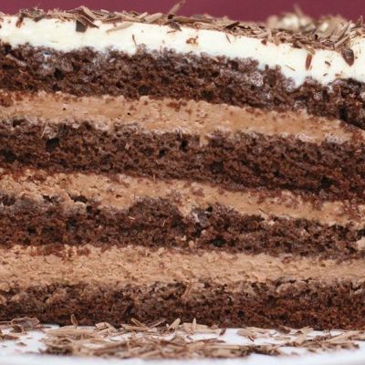 Шоколадный слоеный торт