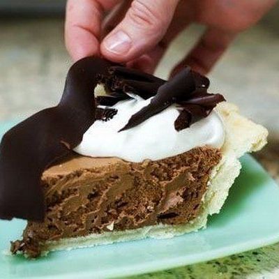 Французский пирог с темным шоколадом
