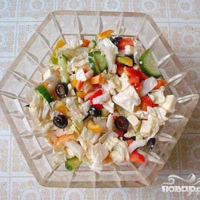 Греческий салат на Новый год