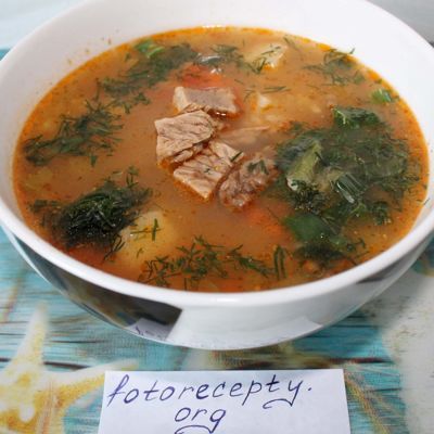 Вкусный рисовый суп с мясом
