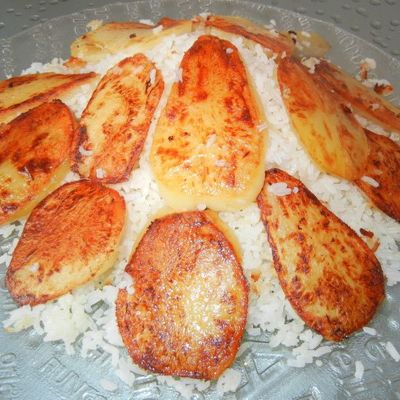 Рис на гарнир и газмах из картофеля