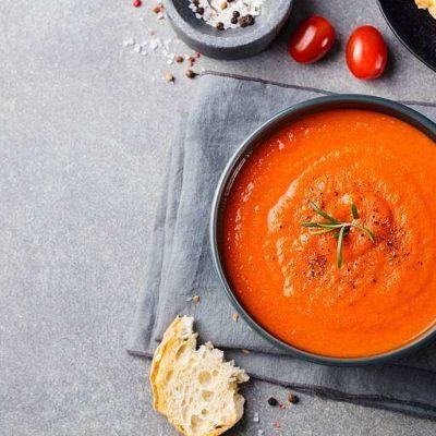 Крем-суп из помидоров и перцев