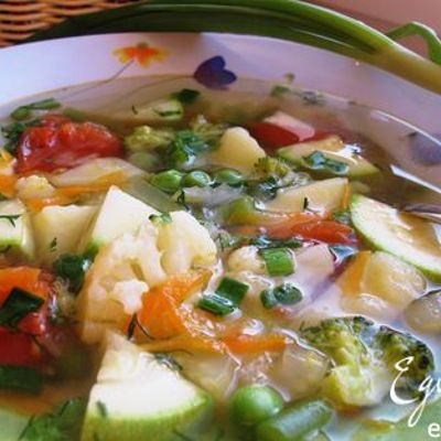 Овощной диетический суп