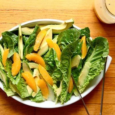 Салат из авокадо и апельсинов