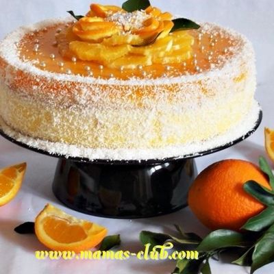 Праздничный апельсиновый торт
