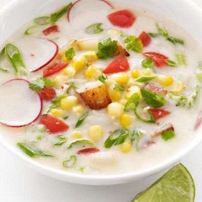 Молочный суп с картофелем и кукурузой по-тайски