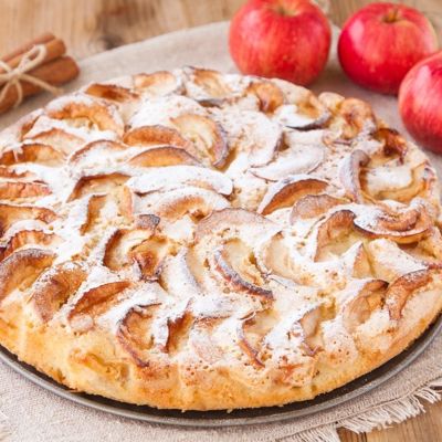 Етический яблочно-овсяный пирог в мультиварке