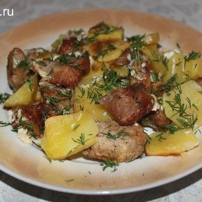 Картошка с мясом в духовке