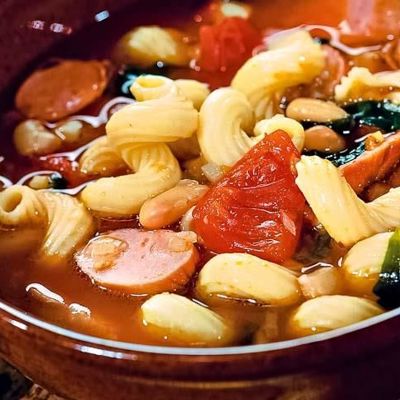 Итальянский суп с сосисками