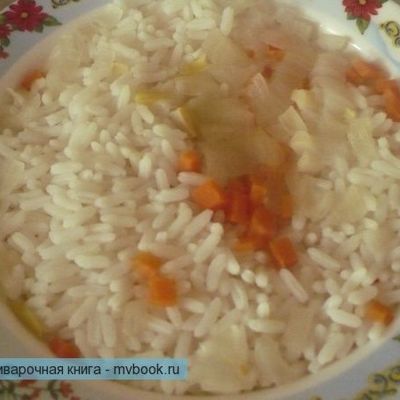 Рис с овощами на пару в мультиварке