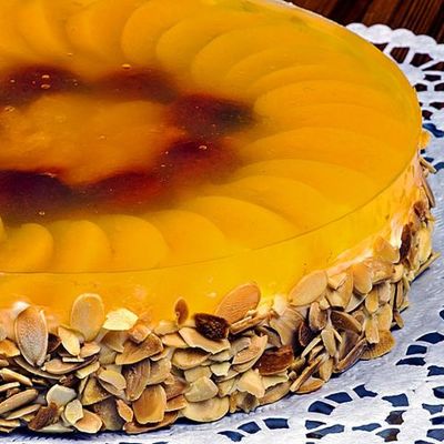 Постный торт: фруктово-желейный десерт