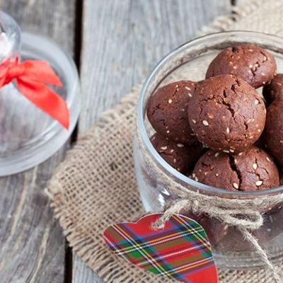 Итальянское шоколадное печенье с орехами