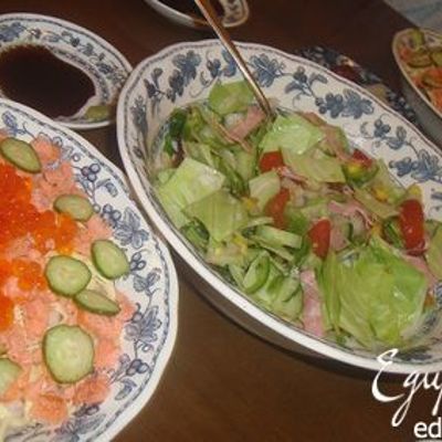 Чираши-суши Рис с красной рыбой и икрой