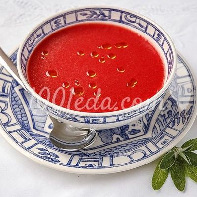 Суп из арбуза и помидоров