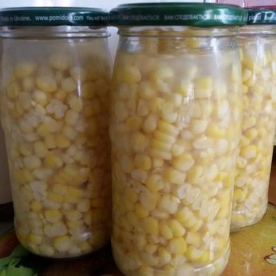 Консервированная кукуруза в зернах на зиму