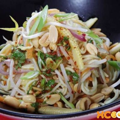 Тайский салат с яичной лапшой - пошаговый рецепт с фото