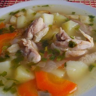 Куриный суп с сельдереем