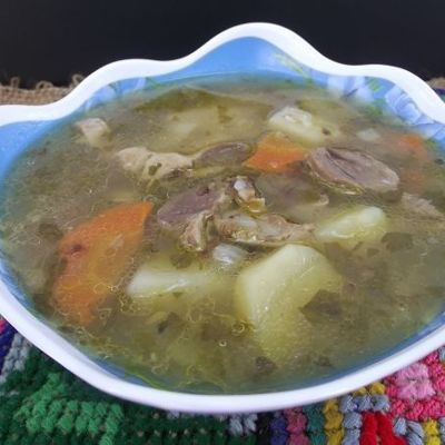 Суп с гречкой и тимьяном