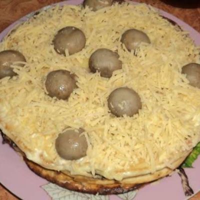 Торт Закусочный с грибами