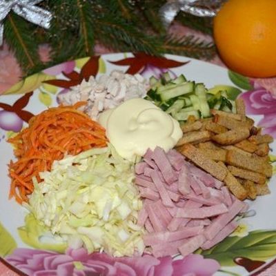 Новогодний салат Горки