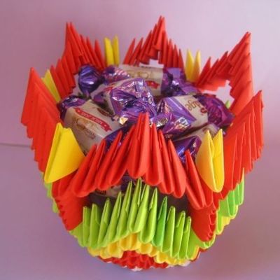 Оригами Конфетница